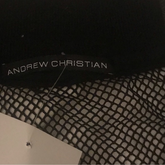 Unisex Andrew Christian Mesh Zip Up Baseball Style See Through Jersey Jacket - Picture 4 of 4